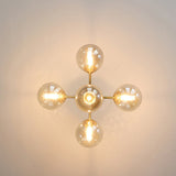 OrbGlide Kupfer-Deckenleuchte | Minimalistisches Design | 3- oder 5-Licht Optionen | Wohnzimmer Deko