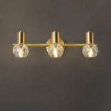 LumiBrill Crystal Wandlampe | Luxus Design | Messing & Kristall | Badezimmer-Beleuchtung