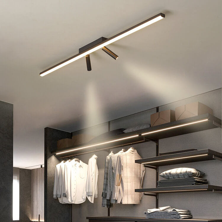 LumiTrack Nordic LED Deckenleuchte | Minimalistisches Design | Spotlights auf Acrylbasis | Modern & Energieeffizient