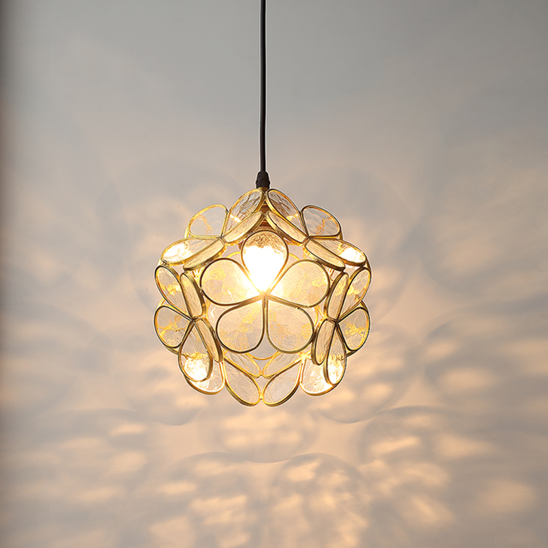 PetalGlow Glasblütenblatt-Pendelleuchte | Nordischer Stil | Elegantes Design für Ess- & Wohnzimmer