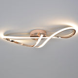 TwistLum LED-Deckenleuchte | Modernes Spiraldesign | Aluminium & Silikon | Schlafzimmerbeleuchtung