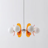 LumiOrion Acryl-Kronleuchter | 3/5/6/8 Lichter | Mid-Century Design für Wohnzimmer & Essbereich