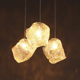 IceLume Nordic Pendelleuchte | Kreatives Eiswürfel-Glasdesign | 1-flammige Hängeleuchte | Moderne Eleganz