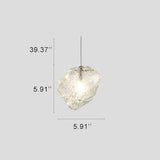 IceLume Nordic Pendelleuchte | Kreatives Eiswürfel-Glasdesign | 1-flammige Hängeleuchte | Moderne Eleganz