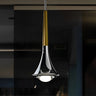 LumiDrop Nordic Design Pendelleuchte | Tropfenform | Elegantes LED-Licht für Esszimmer & Wohnzimmer | In Schwarz, Gold & Chrom