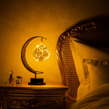 LunaLite Mondlampe | 3D LED Lampe in Mond-Design | Kabellos & Dimmer | Stimmungslicht für Zuhause