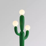 CactusGlow Designer Stehlampe | 3-Licht Design | Harz & Glas für Wohnzimmer