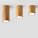 LumaKube Nordic Design LED Deckenleuchte | Holzoptik | Flush Mount | Warmweiß oder Kaltweiß | Stilvolle Beleuchtung für Zuhause