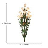 FloraLux Wandlampe | Modern Minimalist Design | 6/10-flammig | Glasblüten | Dekorative Beleuchtung