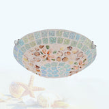 Shellique Tiffany Mosaik-Deckenleuchte | Kreatives Design | Einzigartige Muscheloptik | Stimmungsvolle Beleuchtung | 1-flammig