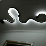 Serpenta Moderne LED Wandlampe | Aluminium | Geschwungenes Design | Dimmbar | Stilvolle Beleuchtung