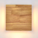 WabiLight Japanische Wabi-Sabi Holz-LED Wandlampe | Rechteckig oder Quadratisch | Warmes Ambiente