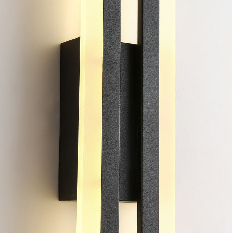 LuxLine Moderne LED Wandlampe | Minimalistisches Design | Eisen & Acryl | Dimmbares Licht