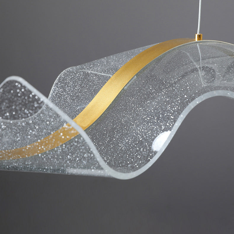 WaveLuma LED Pendelleuchte | Innovatives Wellen-Design | Dimmbar | Perfekt für Esszimmer & Kücheninseln