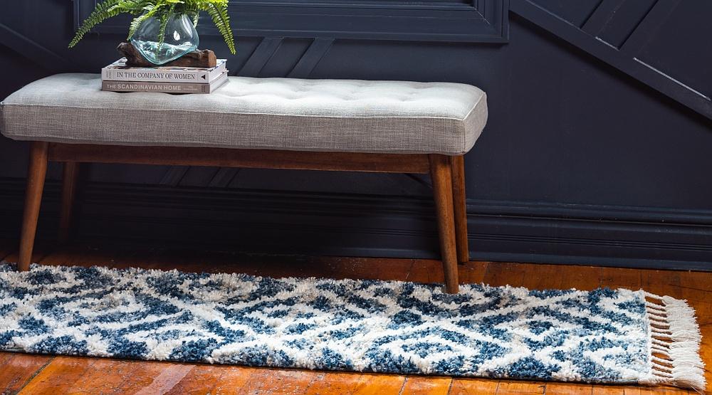 DiamondLuxe Shag - Teppich mit Diamantmuster | Shaggy Hochflorteppich | Weich & Modern | Perfekt für Wohnzimmer