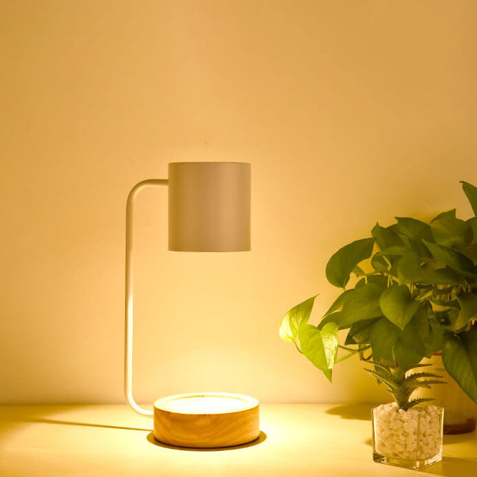 ShinaiGlow Holz-Tischlampe | Dimmbar | Timer-Funktion | Wachseffekt | Modernes Design