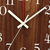 Glowtic Leuchtende Wanduhr | Holzdesign | Geräuschlos | Nachtlicht | Nordischer Stil | Geschenkidee