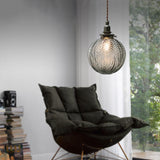 LotuSphere Retro Glas Pendelleuchte | Elegantes Design | Lotus-Struktur | Dekoratives Licht