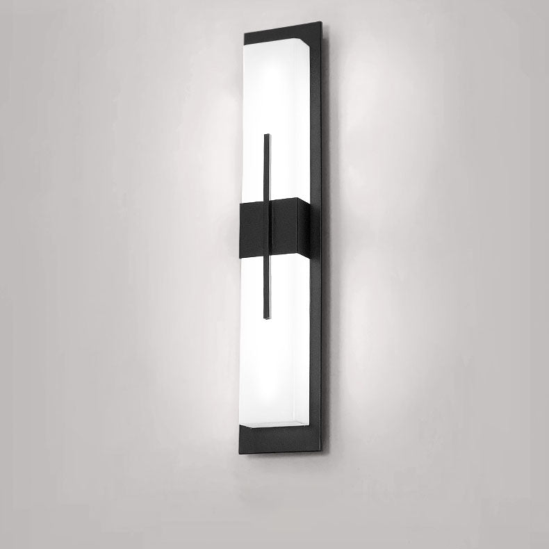 LumenEdge Außenwandleuchte | Minimalistisches Design | Edelstahl & Acryl | LED Wasserdicht