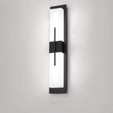 LumenEdge Außenwandleuchte | Minimalistisches Design | Edelstahl & Acryl | LED Wasserdicht