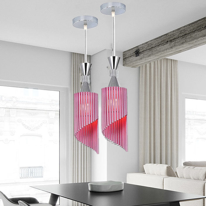 ColorAura Pendelleuchte | Nordic Minimalistisches Design | Farbige 1-Licht Lampe