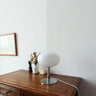 ShiningSphere Nordic Tischlampe | Vintage Design | Rundes Glas | Stimmungslicht | 1-flammig | Deko für Zuhause