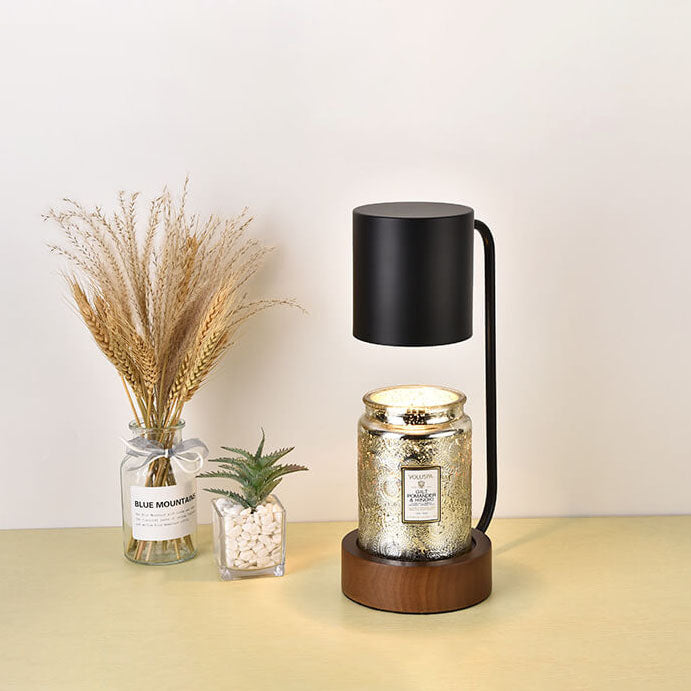 ShinaiGlow Holz-Tischlampe | Dimmbar | Timer-Funktion | Wachseffekt | Modernes Design