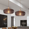 Lumivaro Nordic Vintage Pendelleuchte | Holzkuppel Design | 1-Licht Hängelampe | Perfekt für Esszimmer & Wohnzimmer