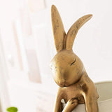 LunaBeam Nordic Rabbit LED Tischlampe | Kabellos | Stimmungslicht | Resin Design | Dekoration für Zuhause