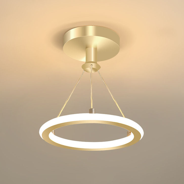 LumaRing Deckenleuchte im modernen Stil | Aluminium-Kreis-Design | LED Halbeinbau | Perfekt für Flur & Wohnzimmer
