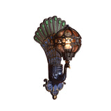 Solario Vintage Outdoor Wandlampe | Europäisches Pfauen-Design | Wetterfest | Hochwertige Außenbeleuchtung