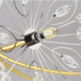 Dandelux Elegance Kristall-Kronleuchter | 13 & 19 Lichter | Dandelion Design | Warmes & Weißes Licht | Dekorative Beleuchtung für Zuhause