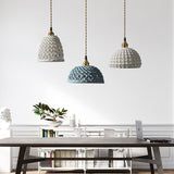 PorceLume Japanische Porzellan-Pendelleuchte | Modernes Design | 1-Licht Kuppel | Handgefertigte Lichtkunst