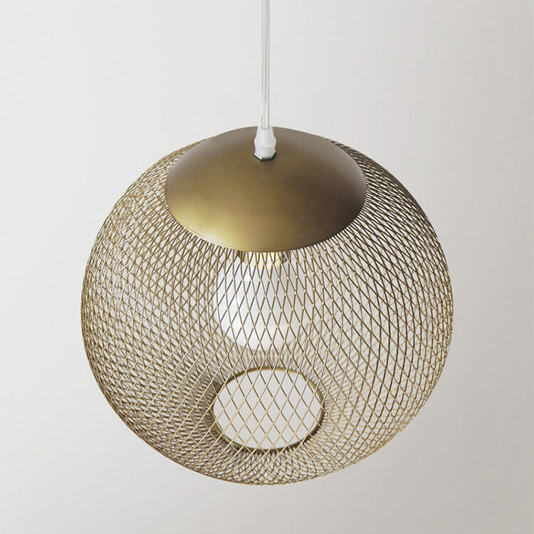 MeshGlow – Industrielle Globus Eisen Netz Hängeleuchte | Modernes Design | Perfekte Beleuchtung