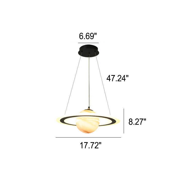 NovaOrbit Kids LED Kronleuchter | Kreatives Weltraumdesign | Dimmbar & Farbenfroh | Modern
