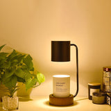 ShinaiGlow Holz-Tischlampe | Dimmbar | Timer-Funktion | Wachseffekt | Modernes Design