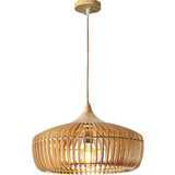 Lumivaro Nordic Vintage Pendelleuchte | Holzkuppel Design | 1-Licht Hängelampe | Perfekt für Esszimmer & Wohnzimmer
