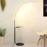 Luniora Arc LED Stehleuchte | Minimalistisches Design mit Ablage | Modern & Dimmbar