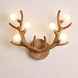 LumiStag Nordic Wandleuchte | Geweih-Design mit Glaskugeln | 6-flammig | Kreativer Baumzweig-Stil für Wohnzimmer & Flur