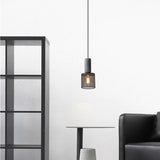UrbanTaper Industrial Design Zement Pendelleuchte | Zylindrische Form | Moderner Look | Perfekt für Wohnzimmer