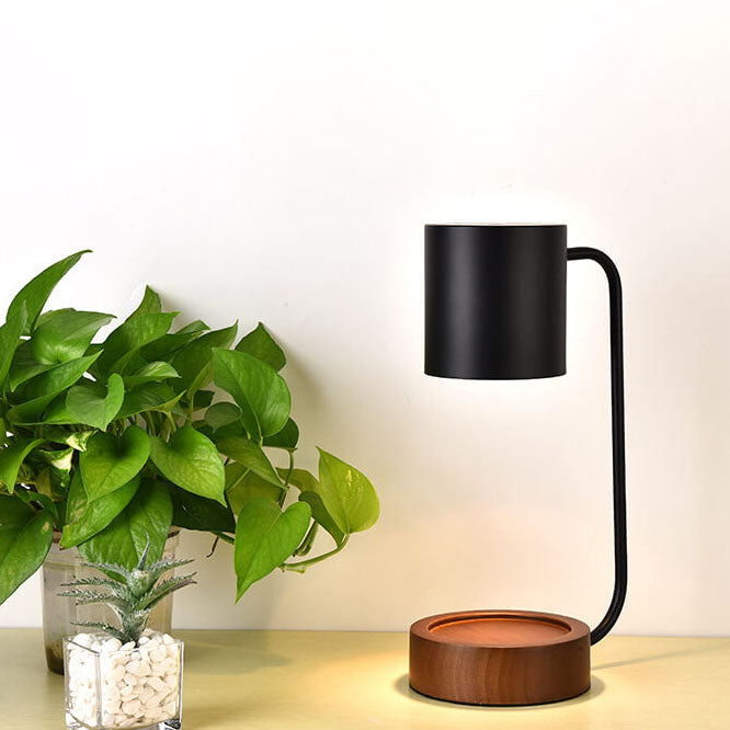 ShinaiGlow Holz-Tischlampe | Dimmbar | Timer-Funktion | Wachseffekt | Modernes Design