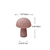 MushLuma Glas-Tischlampe im Pilz-Design | Minimalistisch & Modern | Warmes Stimmungslicht | Perfekt für Zuhause & Büro