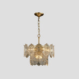 LustreVivid Geprägte Kristall Kronleuchter | 5/7 Köpfe | Elegante Beleuchtung | Luxuriöses Design