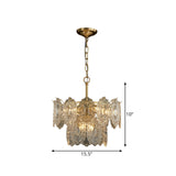 LustreVivid Geprägte Kristall Kronleuchter | 5/7 Köpfe | Elegante Beleuchtung | Luxuriöses Design