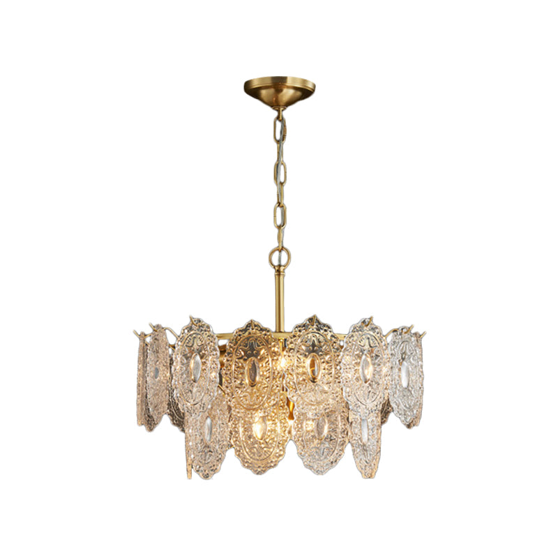 LustreVivid Geprägte Kristall Kronleuchter | 5/7 Köpfe | Elegante Beleuchtung | Luxuriöses Design