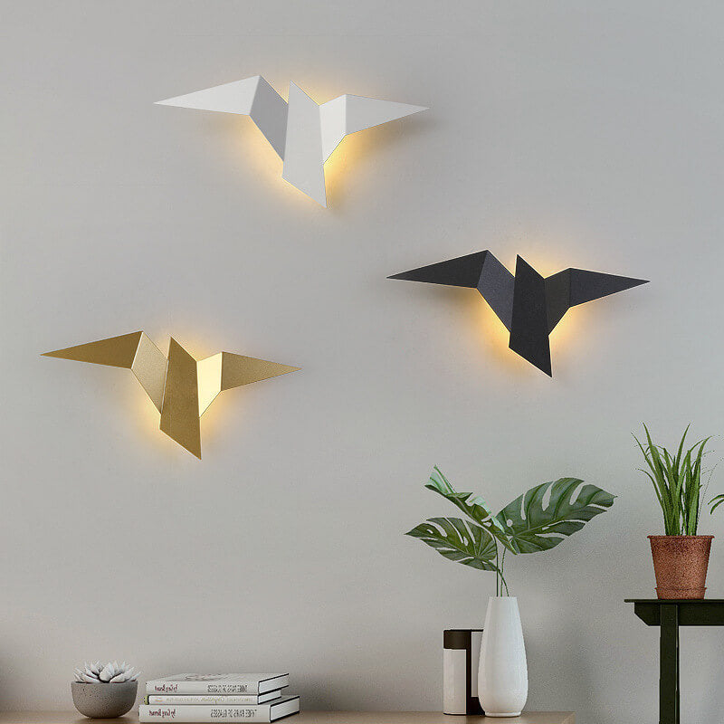 SkyWing Moderne LED Wandleuchte | Fliegender Vogel | 1-flammig | Kreatives Design | Deko für Zuhause