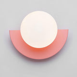 SferaLuxe Moderne Wandlampe | Minimalistisches Kugel-Design | Farbiges Glas | LED-Wandleuchte für Wohnräume
