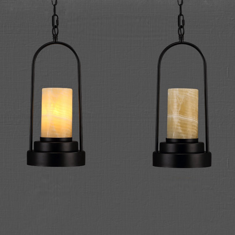 HempCandle Industrielle Pendelleuchte | Vintage Seil-Design | 1-flammige LED-Hängeleuchte | Rustikaler Stil