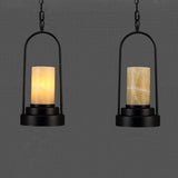 HempCandle Industrielle Pendelleuchte | Vintage Seil-Design | 1-flammige LED-Hängeleuchte | Rustikaler Stil