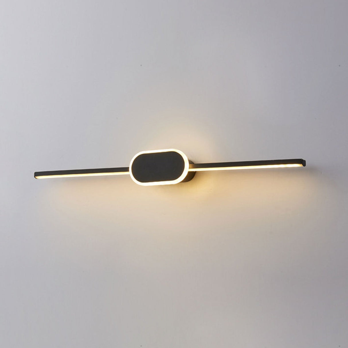 NovaBeam LED Wandleuchte | Minimalistisches Design | Ovaler Sockel | Dimmbar | Badezimmer- & Wohnbeleuchtung